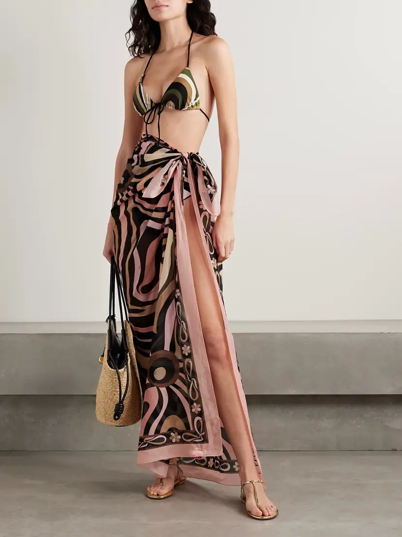 PUCCI Printed Cotton-voile Pareo | Thumbnail 5 PUCCI Printed Cotton-voile Pareo | Thumbnail 5