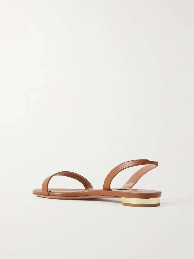 Aquazzura So Nude Leather Slingback Sandals | Thumbnail 3