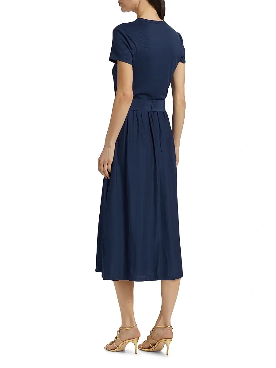 Ramy Brook Women's Sylvie Belted Midi-Dress | Thumbnail 5