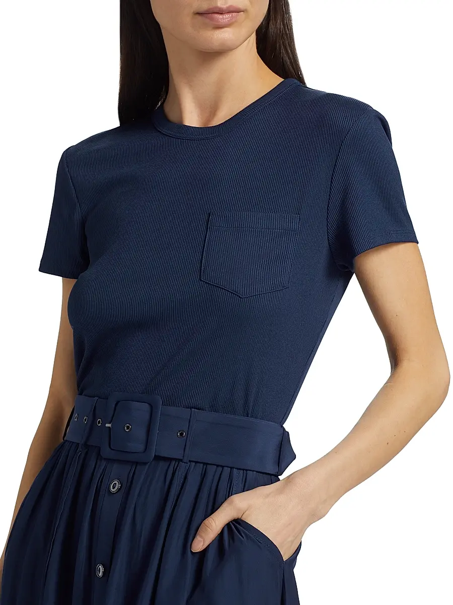 Ramy Brook Women's Sylvie Belted Midi-Dress | Thumbnail 6