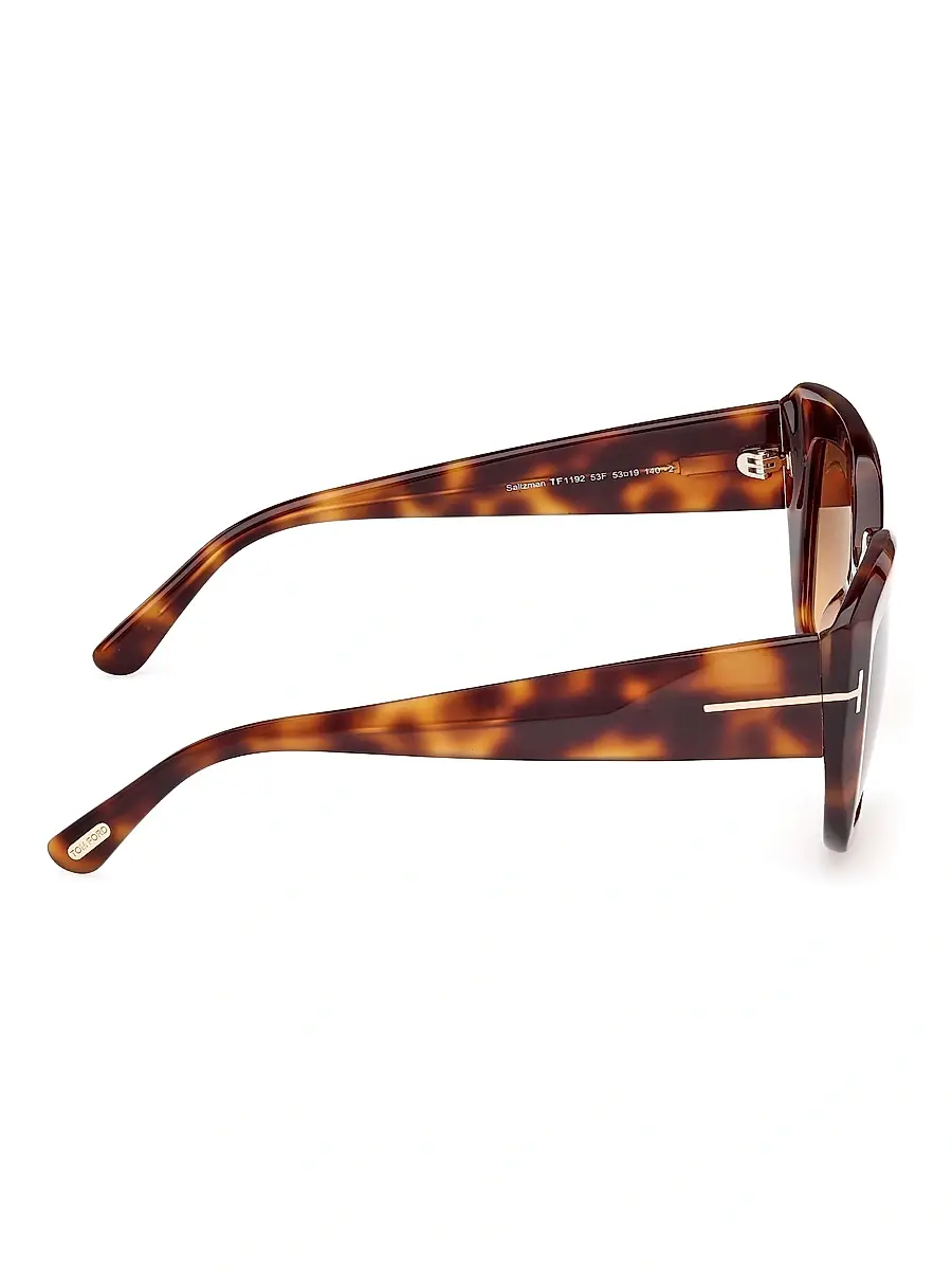 TOM FORD Women's Saltzman 53MM Butterfly Sunglasses - Brown Dark Havana | Thumbnail 7 TOM FORD Women's Saltzman 53MM Butterfly Sunglasses - Brown Dark Havana | Thumbnail 7