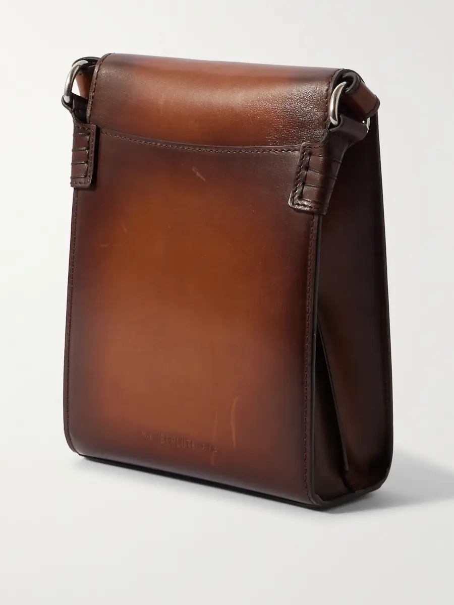 Berluti Andy Venezia Leather Phone Pouch - Men | Thumbnail 3 Berluti Andy Venezia Leather Phone Pouch - Men | Thumbnail 3