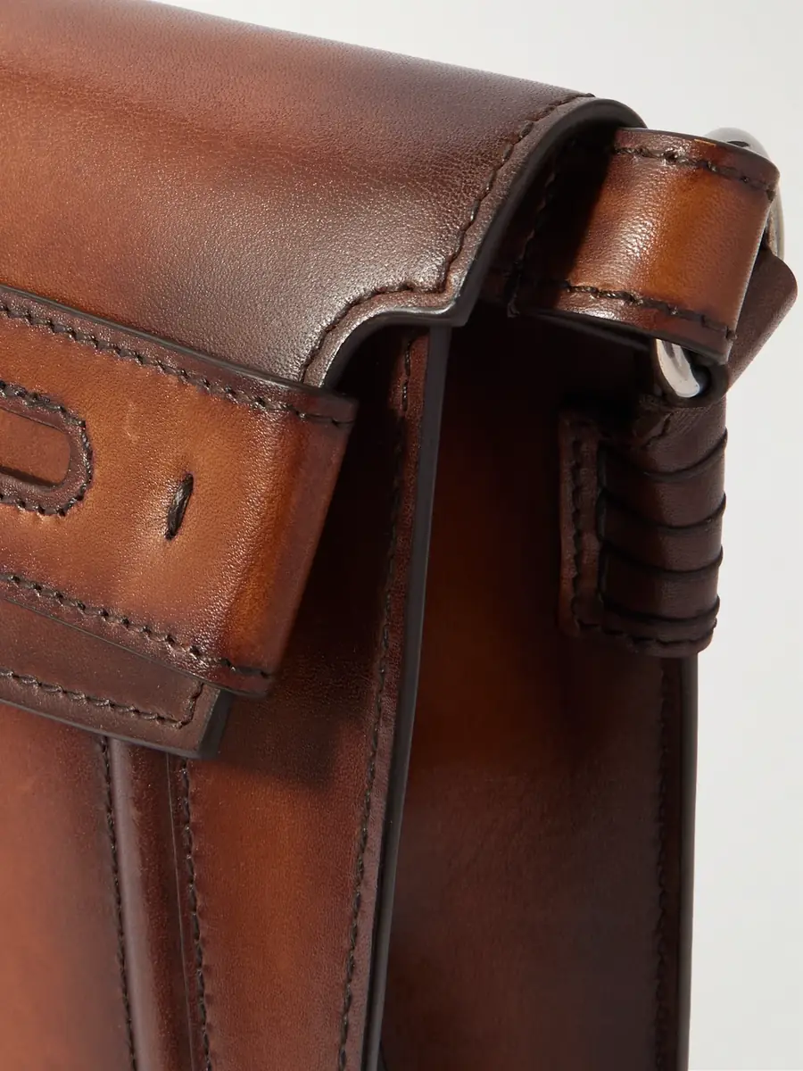 Berluti Andy Venezia Leather Phone Pouch - Men | Thumbnail 4 Berluti Andy Venezia Leather Phone Pouch - Men | Thumbnail 4