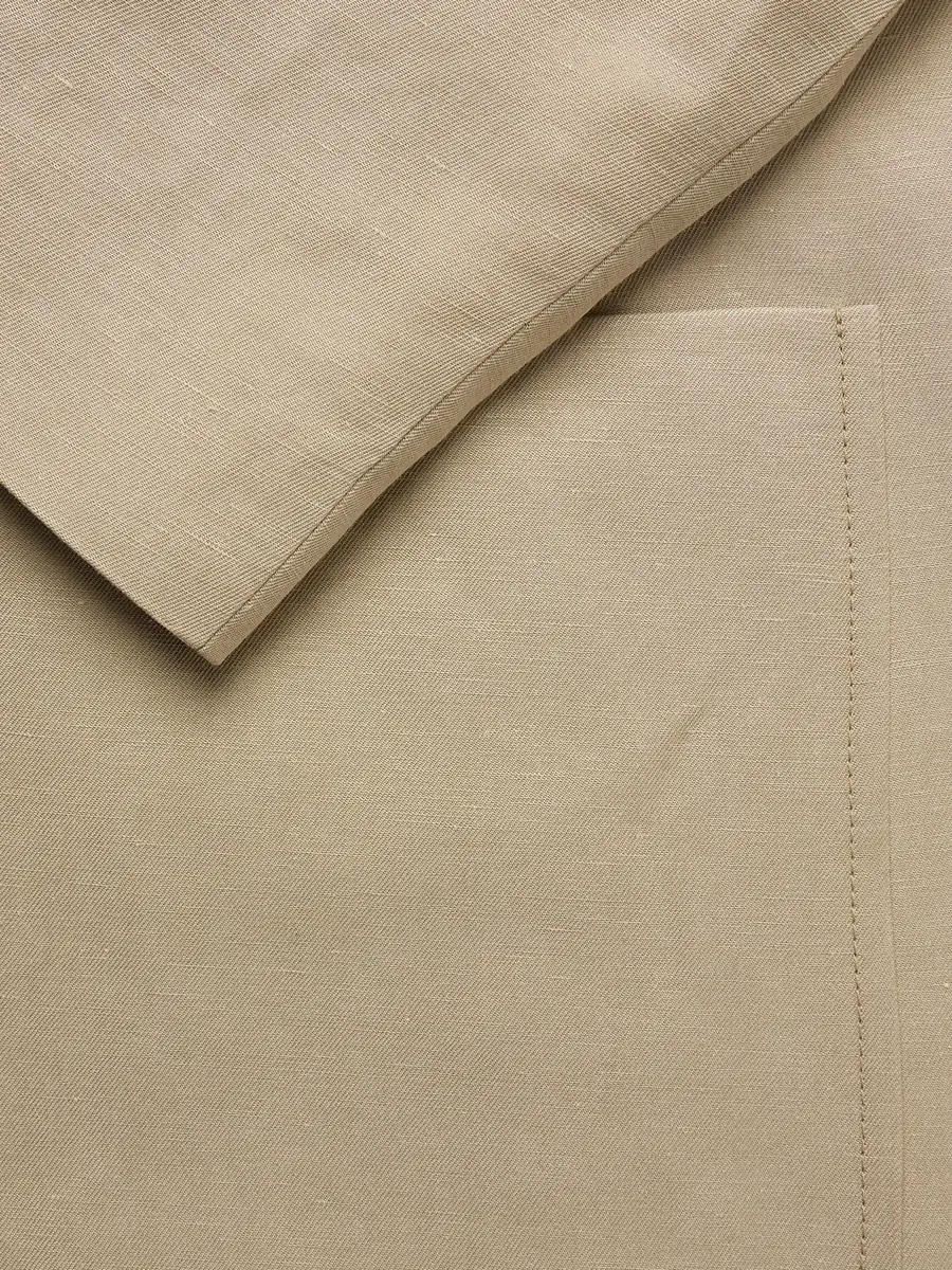 Loro Piana Spagna Unstructured Nehru-Collar Linen and Silk-Blend Twill Jacket - Men | Thumbnail 5