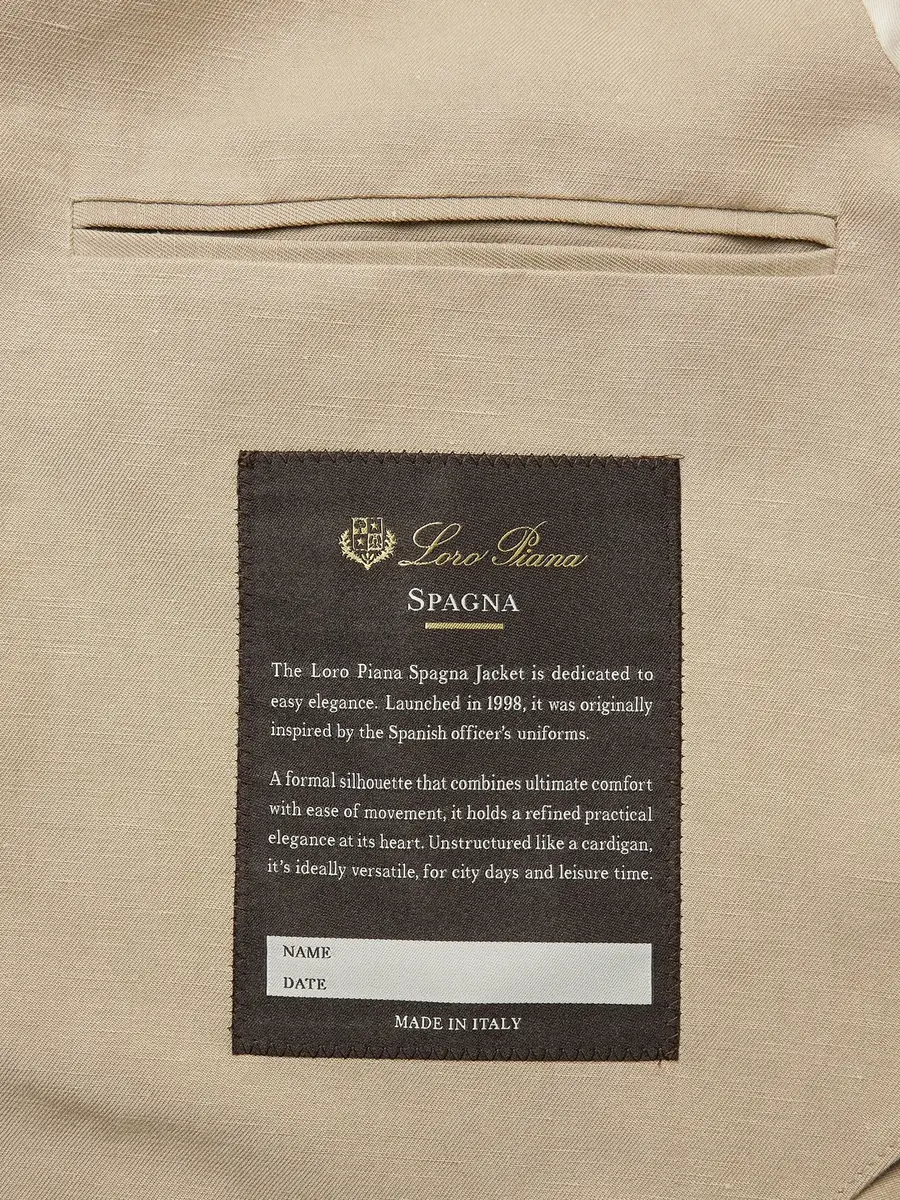 Loro Piana Spagna Unstructured Nehru-Collar Linen and Silk-Blend Twill Jacket - Men | Thumbnail 6