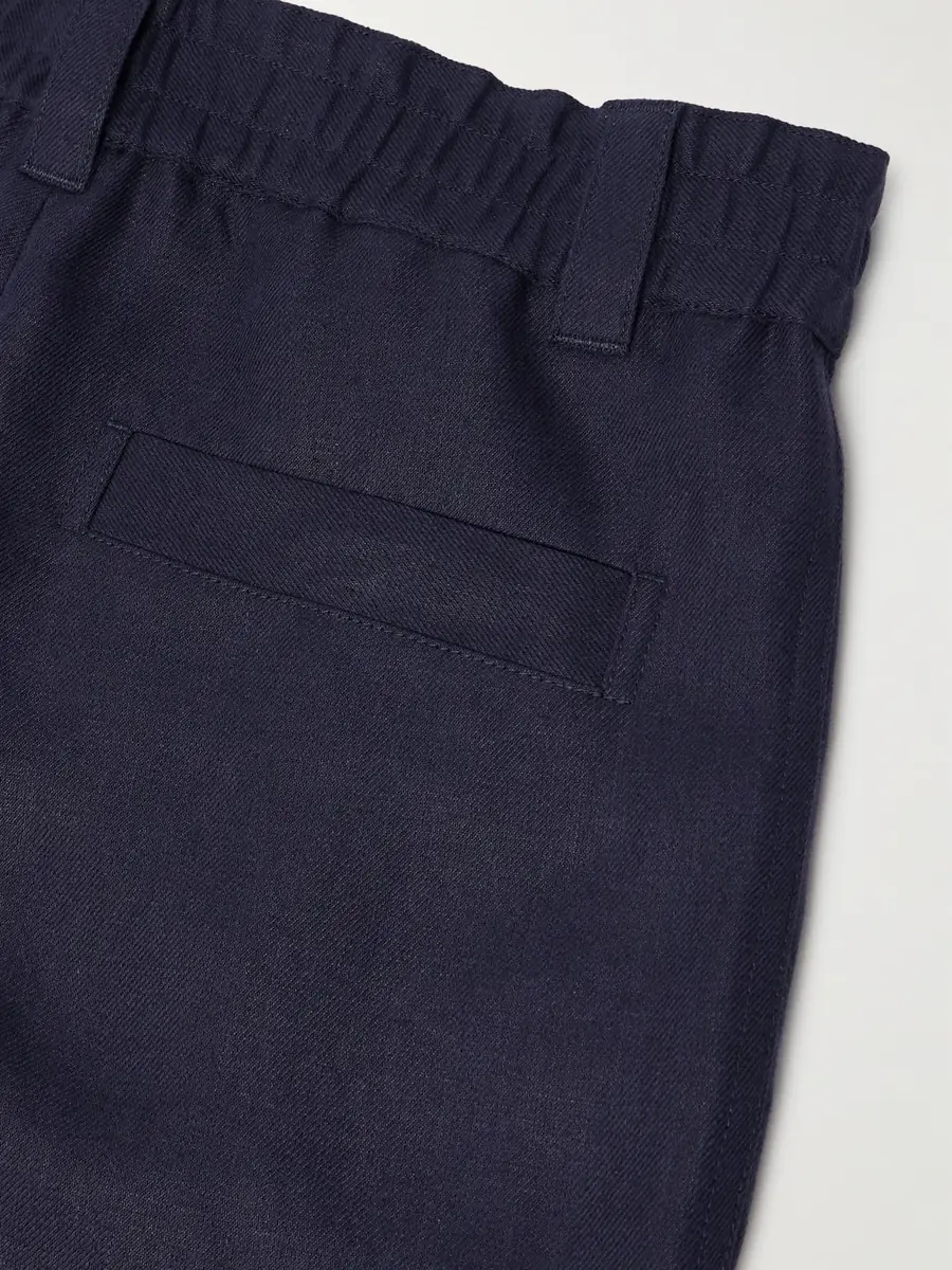 Loro Piana Reinga Wide-Leg Pleated Linen-Twill Bermuda Shorts - Men | Thumbnail 5 Loro Piana Reinga Wide-Leg Pleated Linen-Twill Bermuda Shorts - Men | Thumbnail 5