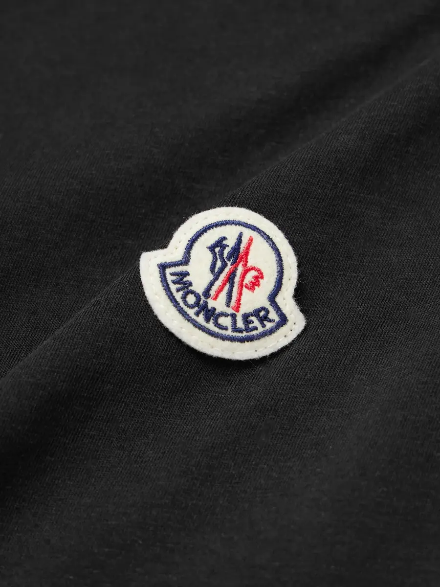 Moncler Three-Pack Logo-Appliquéd Organic Cotton-Jersey T-Shirts - Men | Thumbnail 5 Moncler Three-Pack Logo-Appliquéd Organic Cotton-Jersey T-Shirts - Men | Thumbnail 5