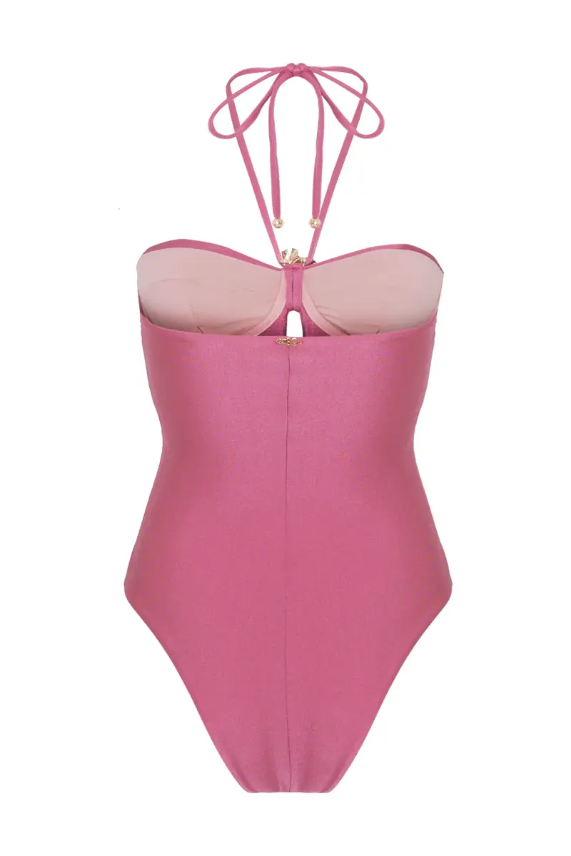 PatBo SEASHELL LYCRA HALTERNECK SWIMSUIT | Thumbnail 4 PatBo SEASHELL LYCRA HALTERNECK SWIMSUIT | Thumbnail 4