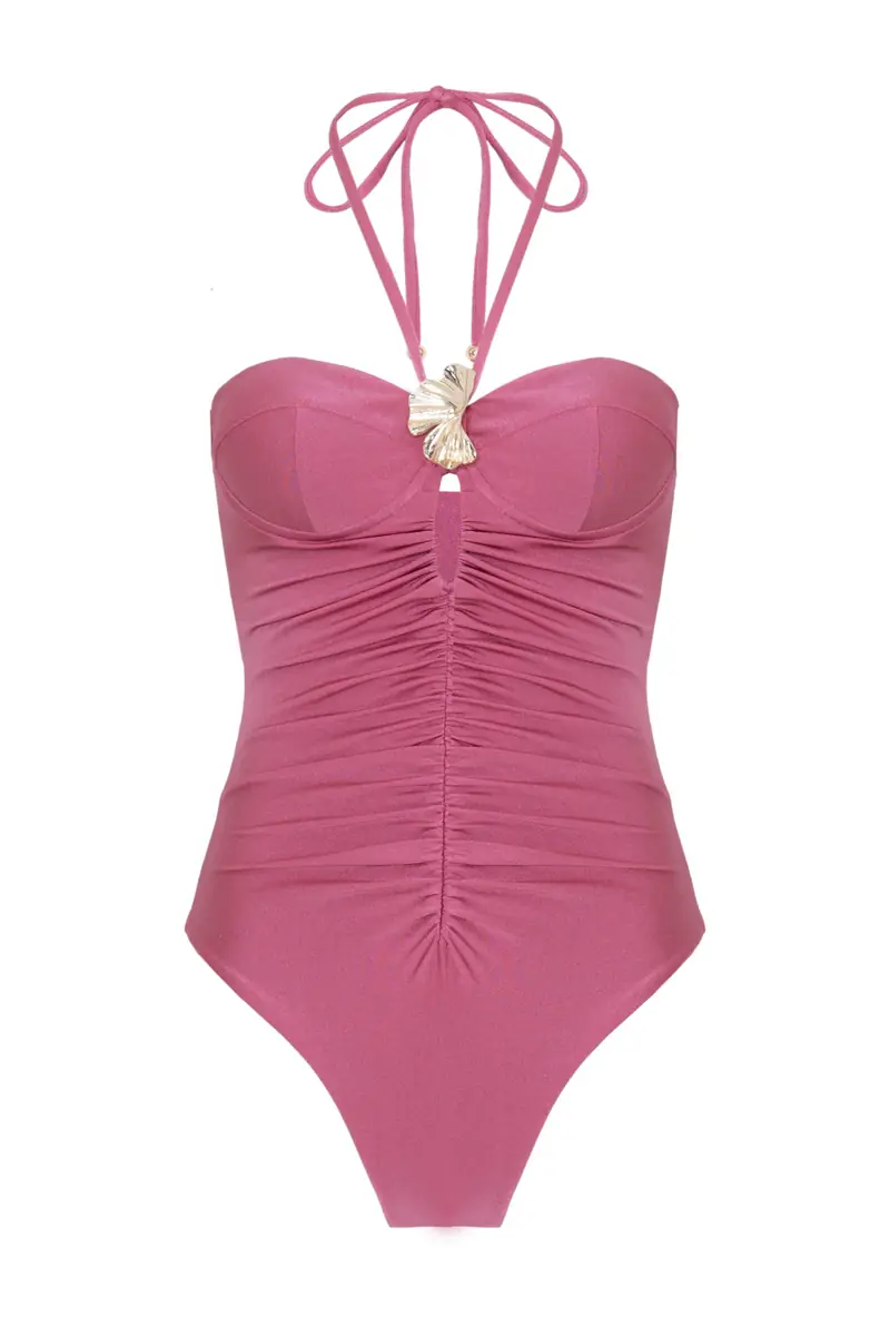 PatBo SEASHELL LYCRA HALTERNECK SWIMSUIT | Thumbnail 7 PatBo SEASHELL LYCRA HALTERNECK SWIMSUIT | Thumbnail 7