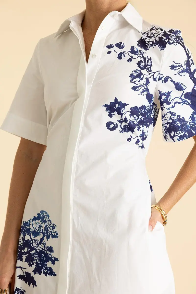 Erdem Short Sleeve Shirt Dress | Thumbnail 3