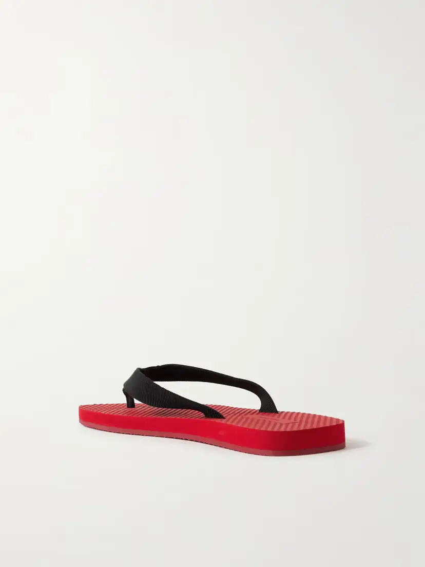 The Row Dune Two-tone Cotton-blend Grosgrain Flip Flops | Thumbnail 3