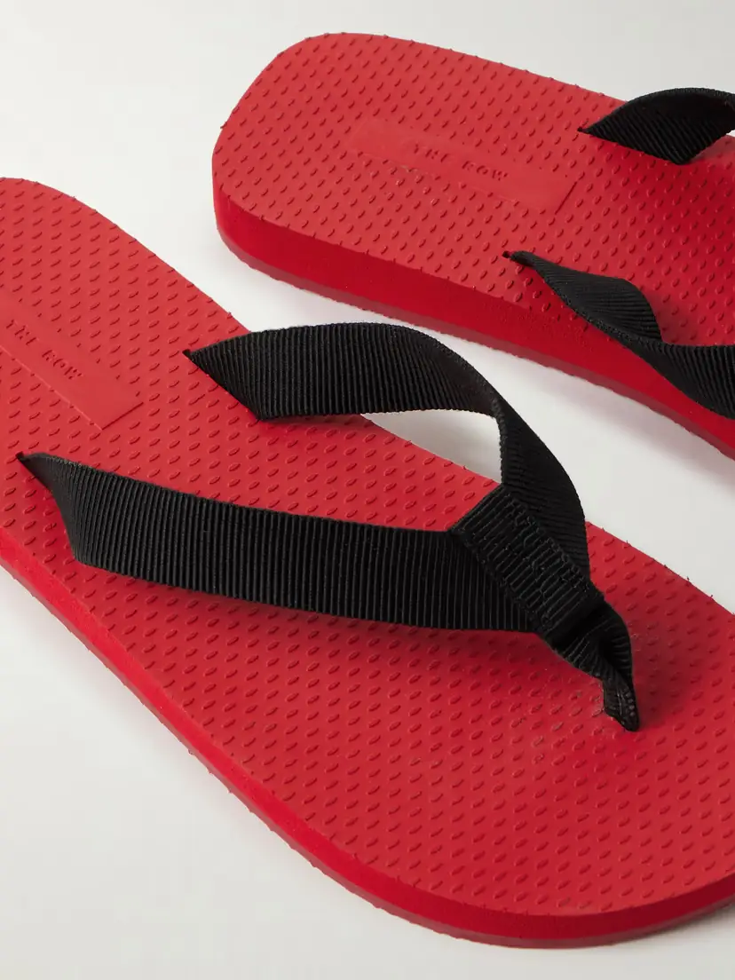 The Row Dune Two-tone Cotton-blend Grosgrain Flip Flops | Thumbnail 4