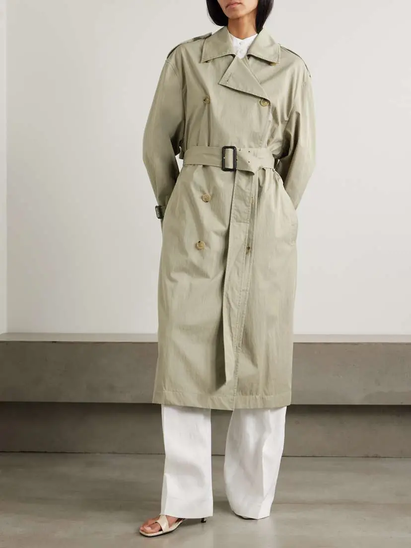 TOTEME Belted Organic Cotton-blend Trench Coat | Thumbnail 3 TOTEME Belted Organic Cotton-blend Trench Coat | Thumbnail 3
