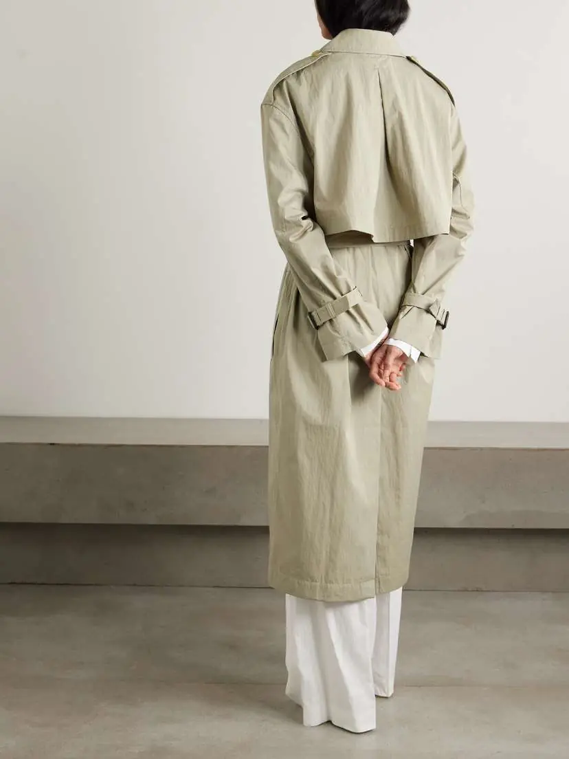 TOTEME Belted Organic Cotton-blend Trench Coat | Thumbnail 4 TOTEME Belted Organic Cotton-blend Trench Coat | Thumbnail 4