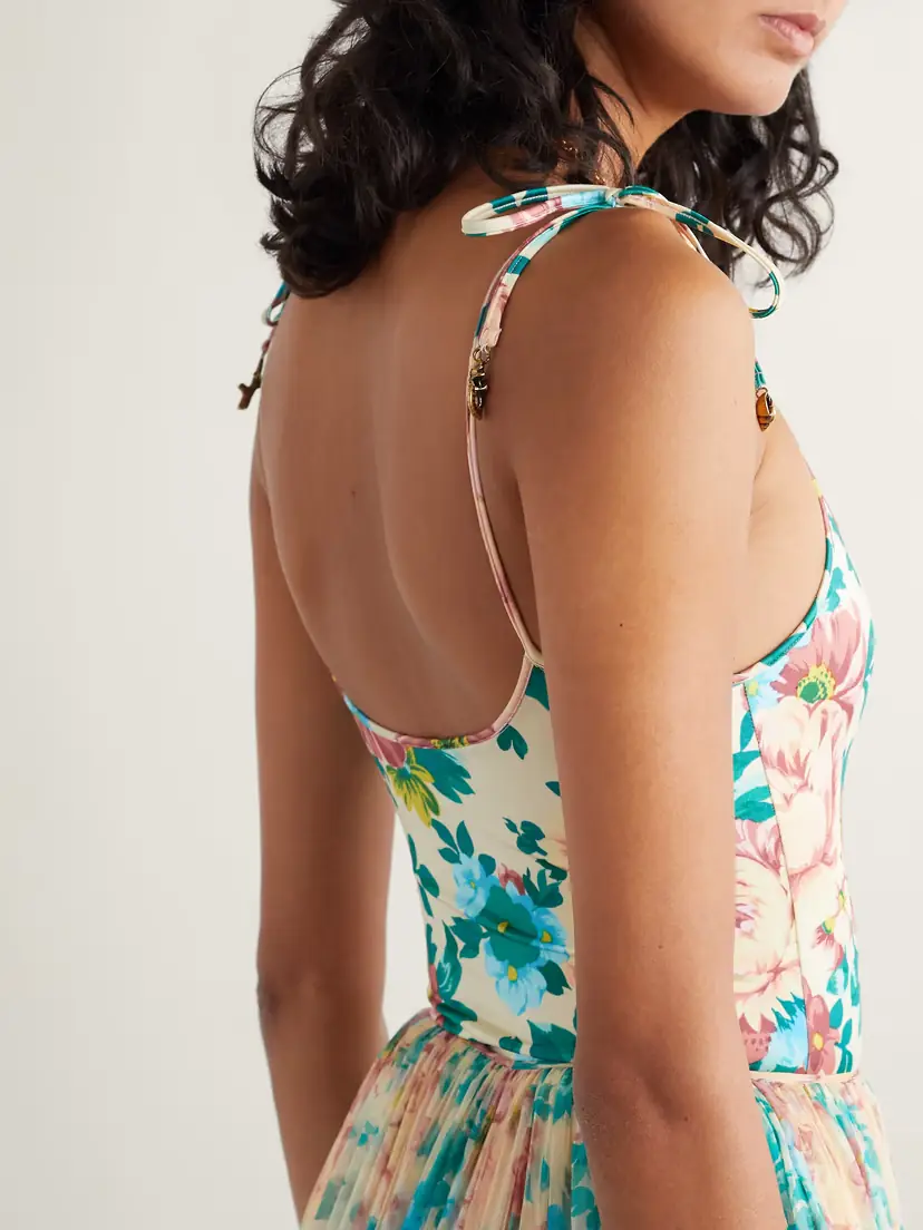 Chloé Embellished Floral-print Swimsuit | Thumbnail 3 Chloé Embellished Floral-print Swimsuit | Thumbnail 3