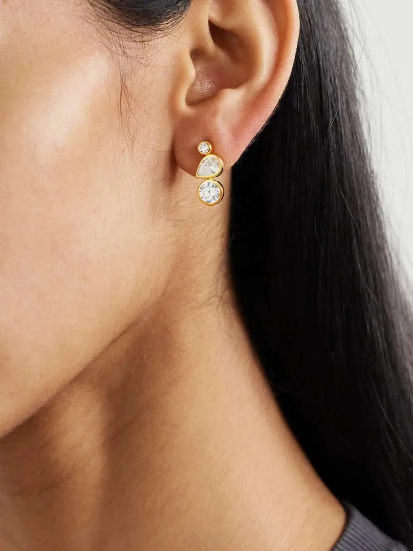 Completedworks Like Peas In A Pod Ii Recycled Gold Vermeil Cubic Zirconia Earrings | Thumbnail 2