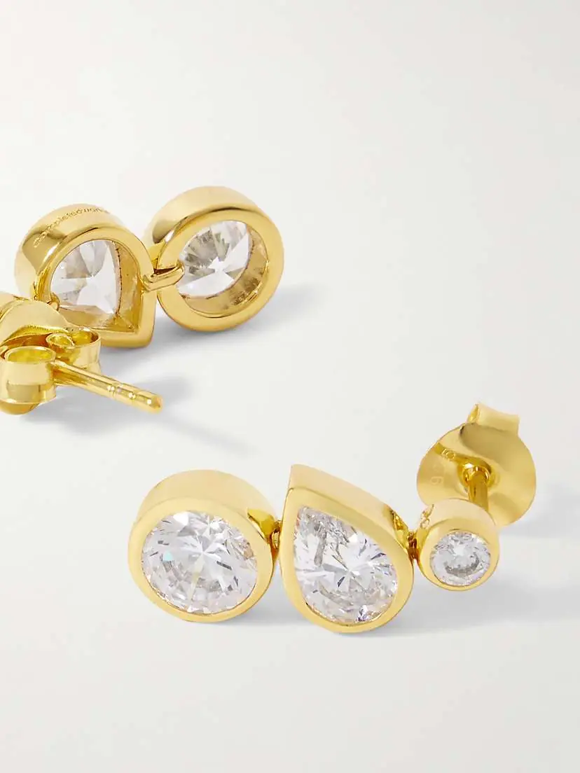 Completedworks Like Peas In A Pod Ii Recycled Gold Vermeil Cubic Zirconia Earrings | Thumbnail 3