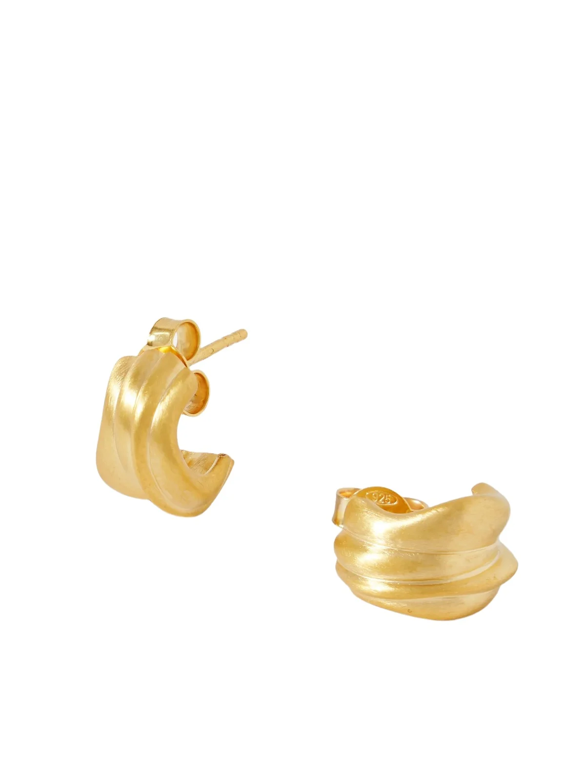 Recycled Gold Vermeil Hoop Earrings