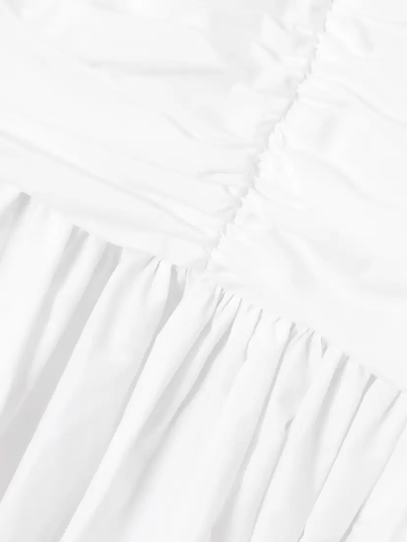 Matteau Gathered Organic Cotton-poplin Midi Dress | Thumbnail 4 Matteau Gathered Organic Cotton-poplin Midi Dress | Thumbnail 4