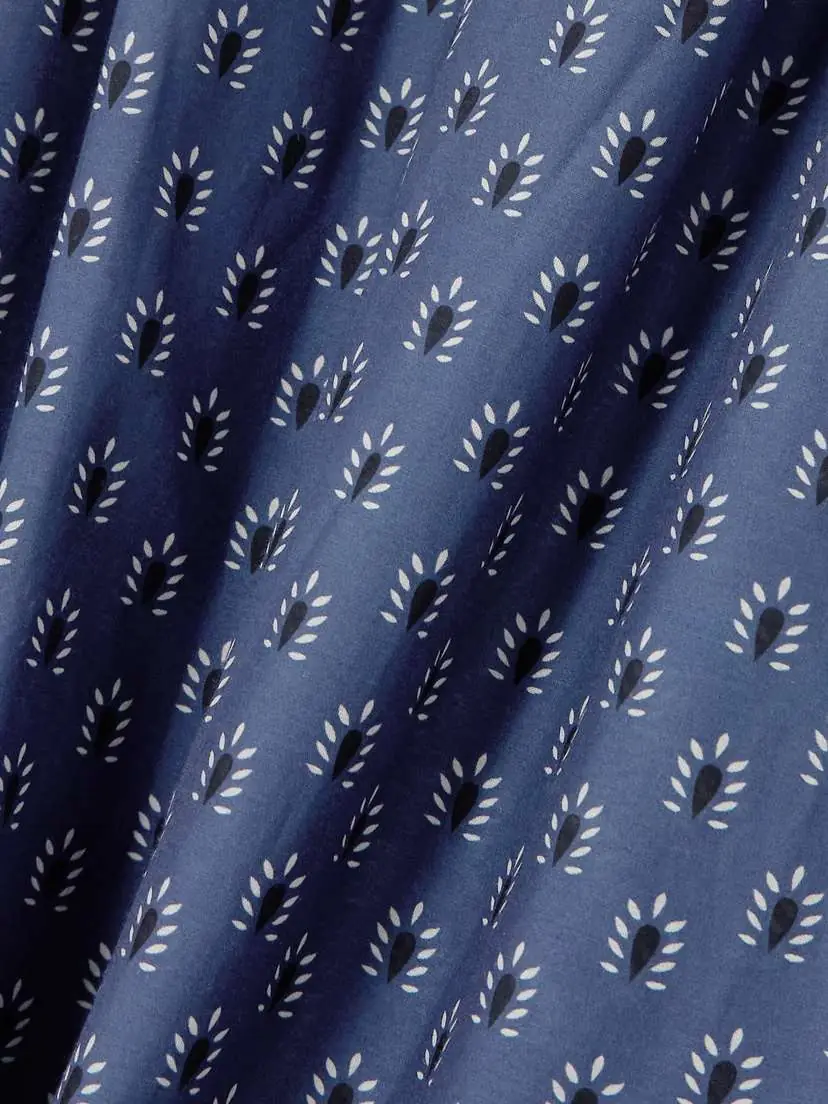 Matteau Gathered Printed Organic Cotton And Silk-blend Maxi Dress | Thumbnail 4 Matteau Gathered Printed Organic Cotton And Silk-blend Maxi Dress | Thumbnail 4