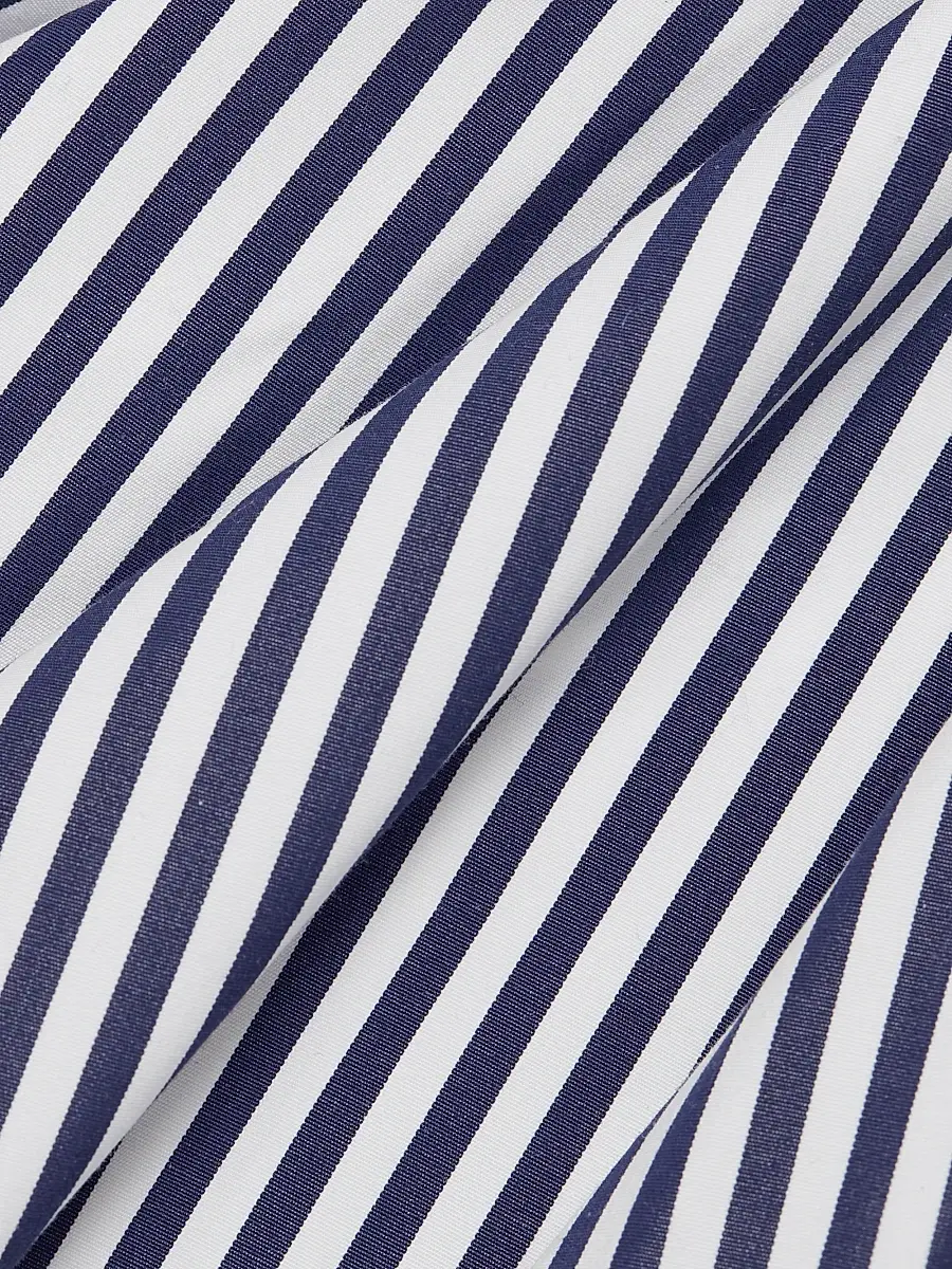Adam Lippes Women's Cari Stripe Poplin Midi-Dress | Thumbnail 7