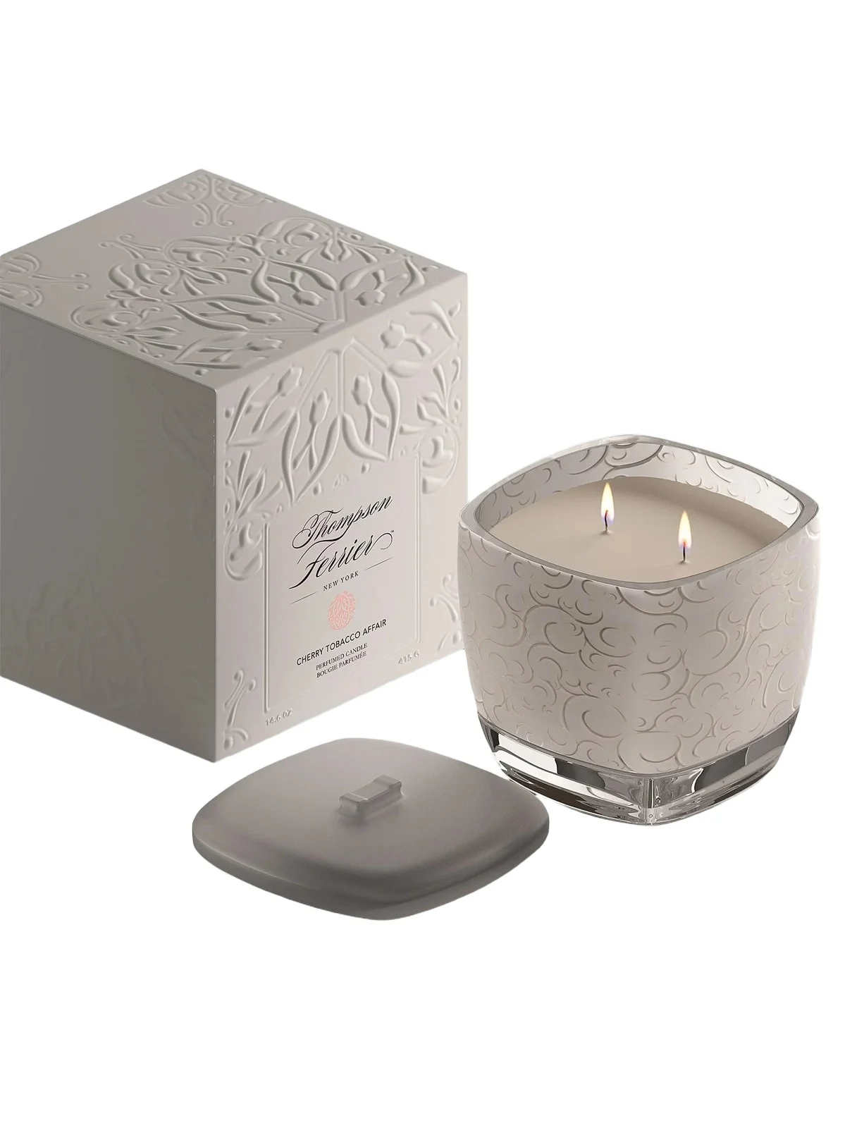 Thompson Ferrier The White Collection Cherry Tobacco Affair Candle