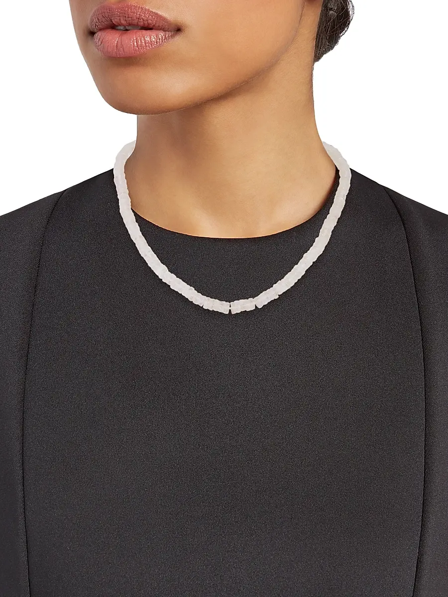 Jia Jia Women's Atlas Fancy Cut 14K Yellow Gold & Moonstone Necklace - White | Thumbnail 2 Jia Jia Women's Atlas Fancy Cut 14K Yellow Gold & Moonstone Necklace - White | Thumbnail 2
