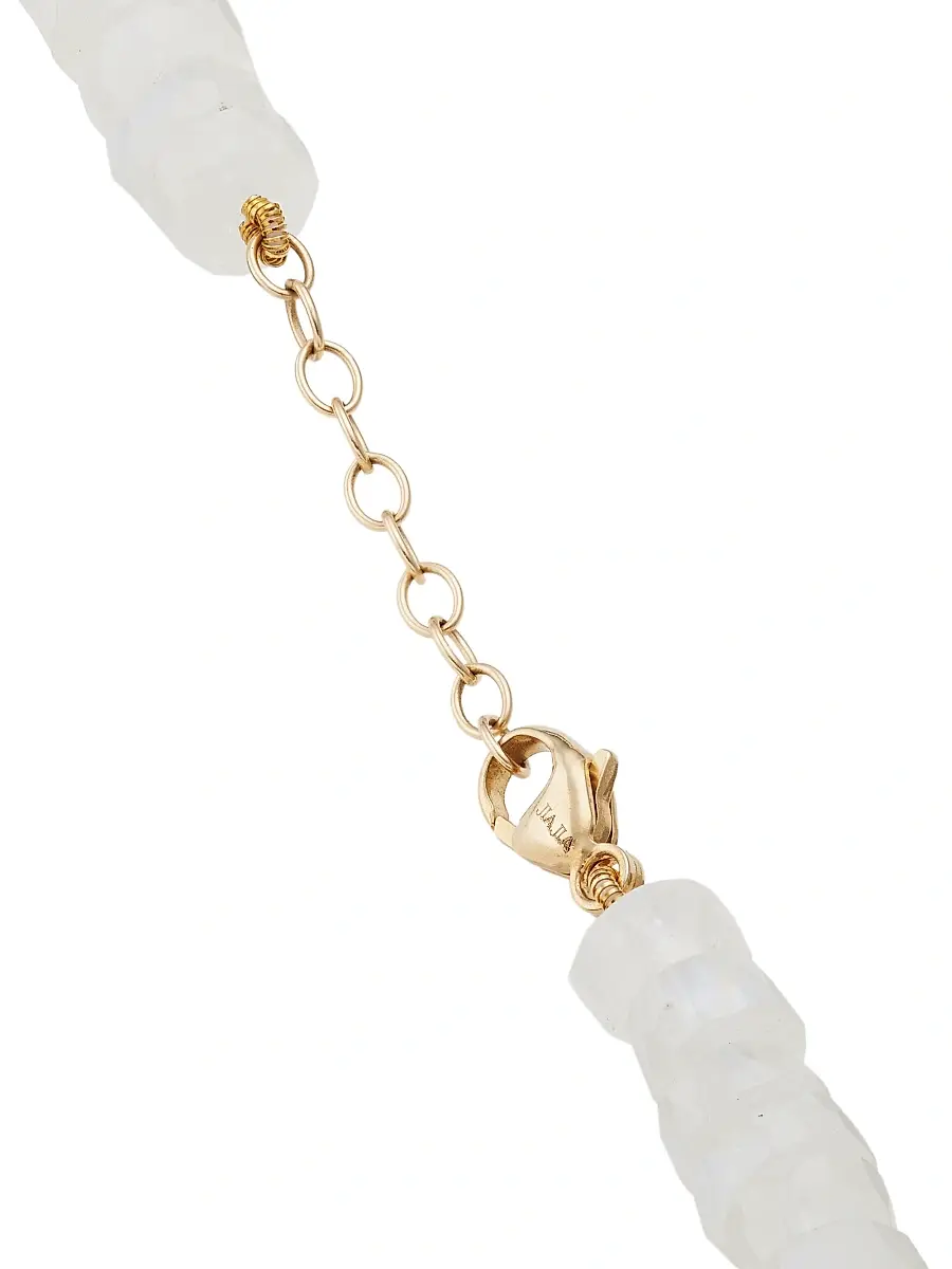 Jia Jia Women's Atlas Fancy Cut 14K Yellow Gold & Moonstone Necklace - White | Thumbnail 3 Jia Jia Women's Atlas Fancy Cut 14K Yellow Gold & Moonstone Necklace - White | Thumbnail 3