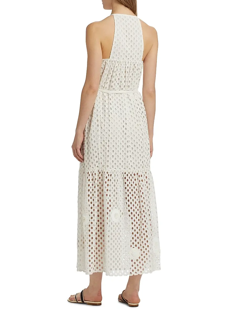 Marie Oliver Women's Adley Eyelet Mesh Tank Maxi Dress | Thumbnail 5