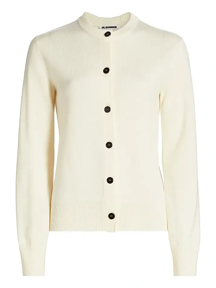 Women's Crewneck Wool Cardigan Women's Crewneck Wool Cardigan