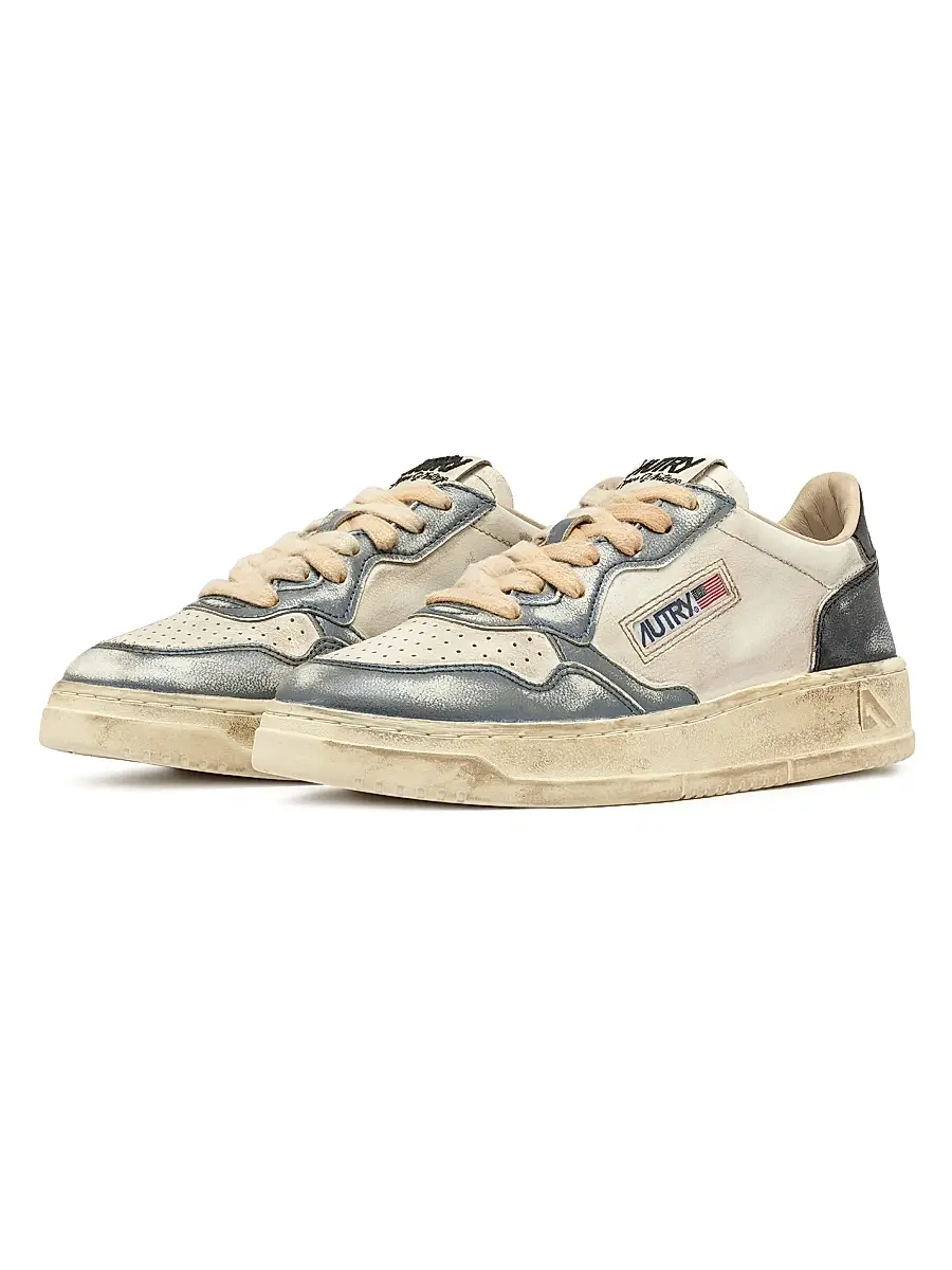 Autry Women's Super Vintage Low-Top Sneakers - Sky Black | Thumbnail 2 Autry Women's Super Vintage Low-Top Sneakers - Sky Black | Thumbnail 2