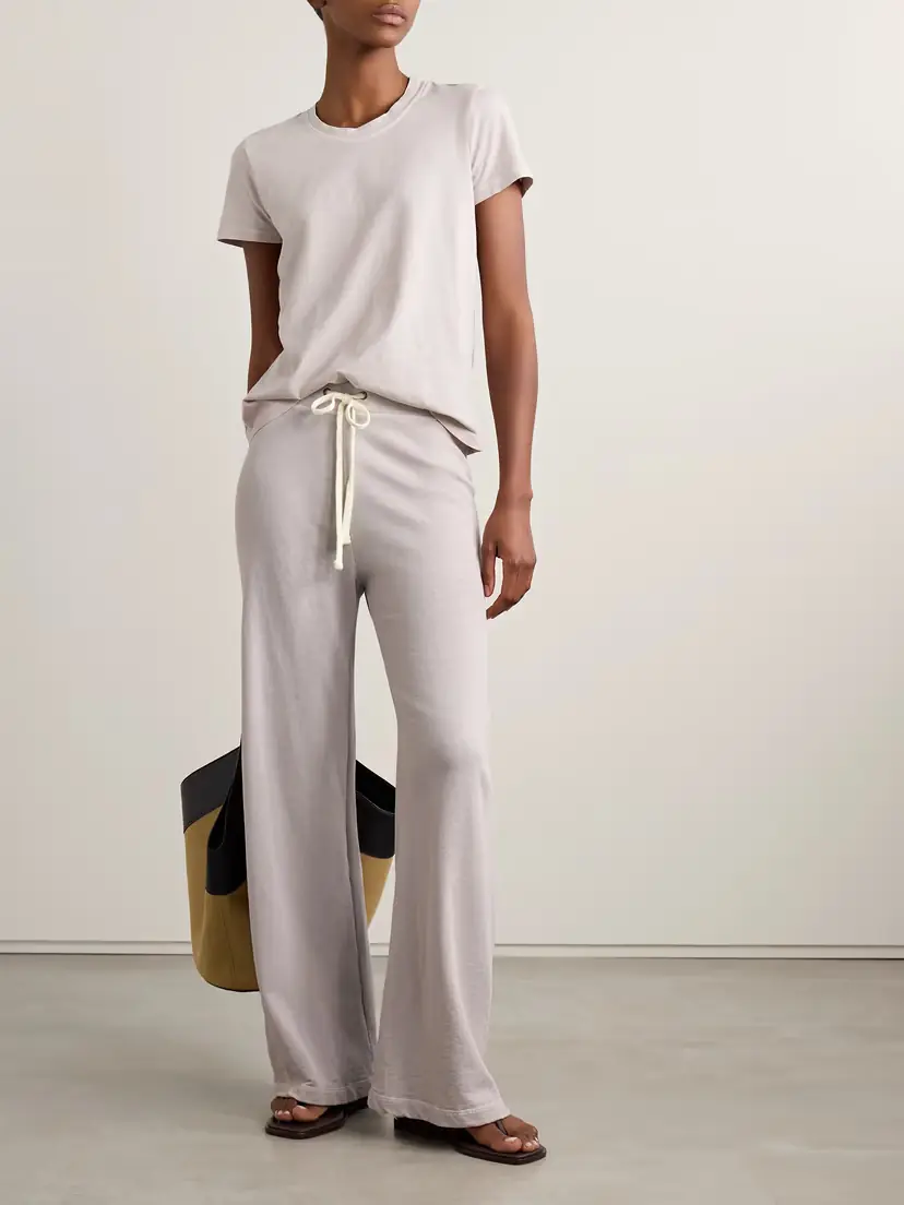 James Perse Cotton-terry Wide-leg Track Pants | Thumbnail 2