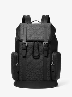 Michael Kors Collection Hudson Signature Logo Backpack in White - One Size by Michael Kors Mens | Thumbnail 2