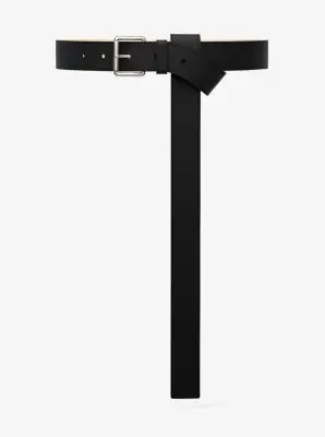 Michael Kors Collection Pebbled Leather Belt in Black - One Size by Michael Kors Mens | Thumbnail 2 Michael Kors Collection Pebbled Leather Belt in Black - One Size by Michael Kors Mens | Thumbnail 2