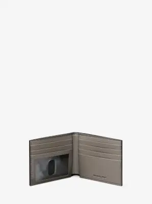 Michael Kors Collection Hudson Pebbled Leather Billfold Wallet in Black - One Size by Michael Kors Mens | Thumbnail 3 Michael Kors Collection Hudson Pebbled Leather Billfold Wallet in Black - One Size by Michael Kors Mens | Thumbnail 3