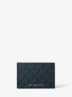 Michael Kors Collection Cooper Signature Logo Wallet in Blue - One Size by Michael Kors Mens | Thumbnail 2 Michael Kors Collection Cooper Signature Logo Wallet in Blue - One Size by Michael Kors Mens | Thumbnail 2