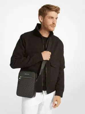 Michael Kors Collection Varick Logo Flight Bag in Natural - One Size by Michael Kors Mens | Thumbnail 4 Michael Kors Collection Varick Logo Flight Bag in Natural - One Size by Michael Kors Mens | Thumbnail 4