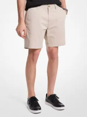 Michael Kors Collection Stretch Cotton Shorts in | Thumbnail 2 Michael Kors Collection Stretch Cotton Shorts in | Thumbnail 2
