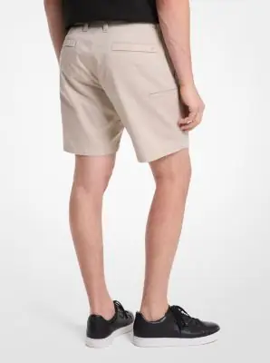Michael Kors Collection Stretch Cotton Shorts in | Thumbnail 3 Michael Kors Collection Stretch Cotton Shorts in | Thumbnail 3