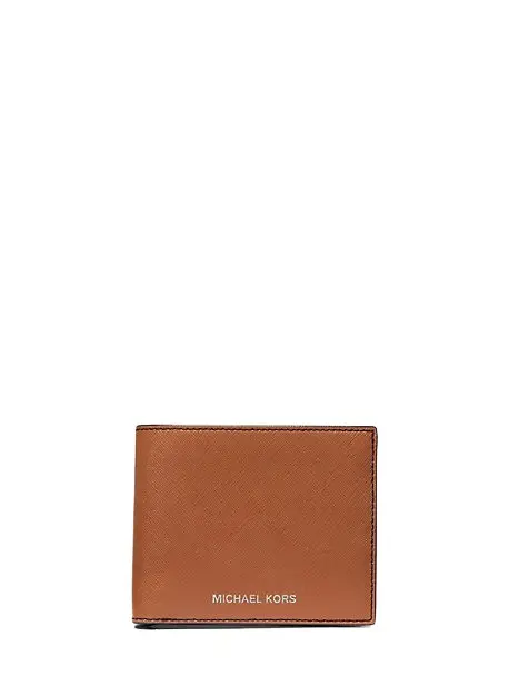 Michael Kors Collection Varick Saffiano Leather Billfold Wallet With Passcase | Image 1 Michael Kors Collection Varick Saffiano Leather Billfold Wallet With Passcase | Image 1