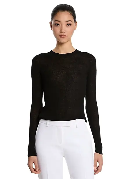 Michael Kors Collection Hutton Ribbed Superfine Linen-and-Cotton Blend Sweater | Image 1 Michael Kors Collection Hutton Ribbed Superfine Linen-and-Cotton Blend Sweater | Image 1