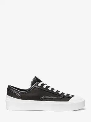 Michael Kors Collection Jude Linen Blend Sneaker in Black | Thumbnail 3 Michael Kors Collection Jude Linen Blend Sneaker in Black | Thumbnail 3
