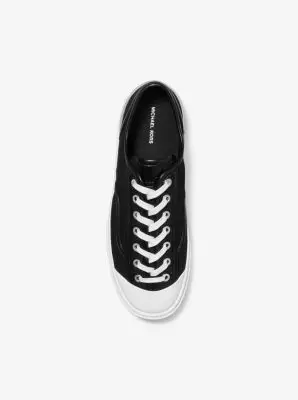 Michael Kors Collection Jude Linen Blend Sneaker in Black | Thumbnail 5 Michael Kors Collection Jude Linen Blend Sneaker in Black | Thumbnail 5