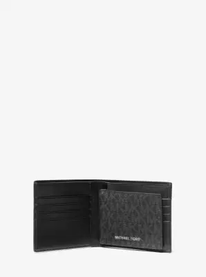 Michael Kors Collection Harrison Logo Billfold Wallet With Passcase in Black - One Size by Michael Kors Mens | Thumbnail 3 Michael Kors Collection Harrison Logo Billfold Wallet With Passcase in Black - One Size by Michael Kors Mens | Thumbnail 3