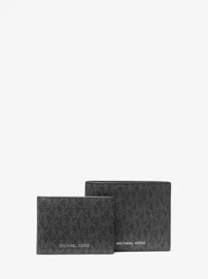 Michael Kors Collection Harrison Logo Billfold Wallet With Passcase in Black - One Size by Michael Kors Mens | Thumbnail 6 Michael Kors Collection Harrison Logo Billfold Wallet With Passcase in Black - One Size by Michael Kors Mens | Thumbnail 6
