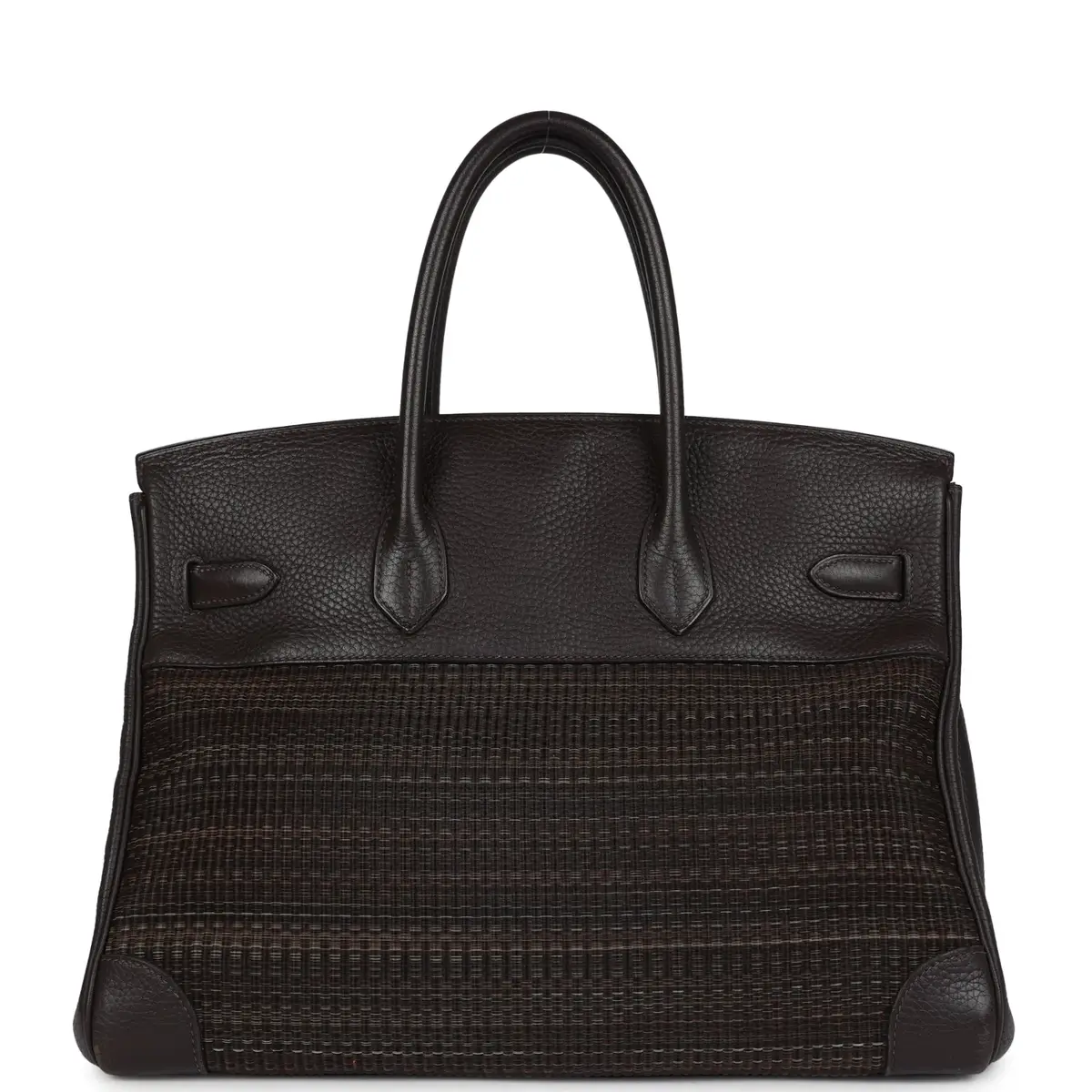 HERMÈS Pre-owned Hermes Birkin 35 Chocolate Clemence and Crinoline Gold Hardware | Thumbnail 4 HERMÈS Pre-owned Hermes Birkin 35 Chocolate Clemence and Crinoline Gold Hardware | Thumbnail 4