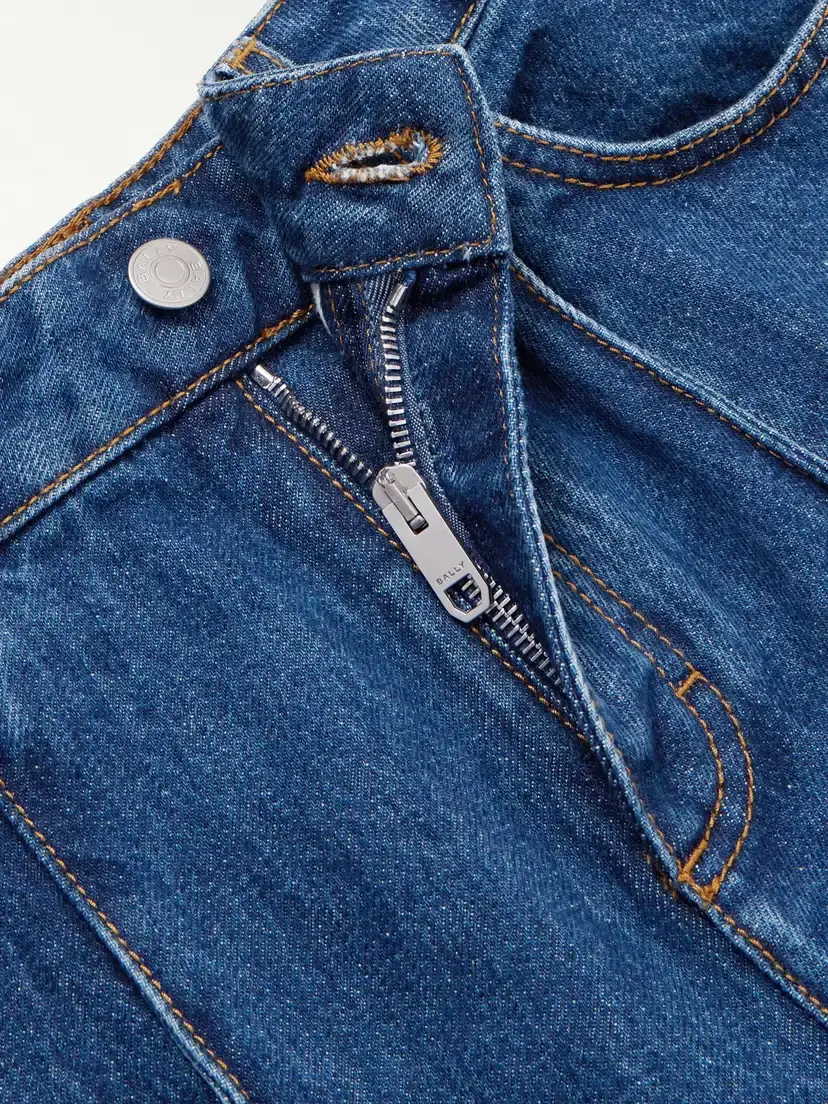 BALLY Cropped Paneled High-rise Flared Jeans | Thumbnail 6