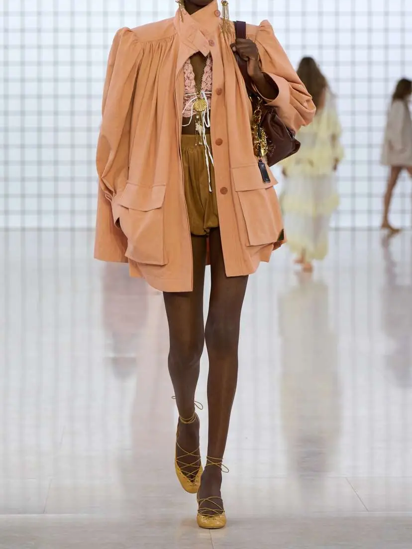 Chloé Cropped Lace-trimmed Silk-satin Top | Thumbnail 5 Chloé Cropped Lace-trimmed Silk-satin Top | Thumbnail 5