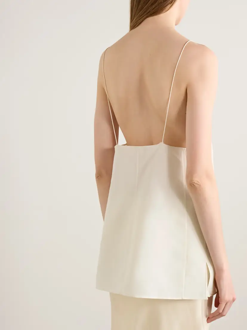 Khaite Talsie Silk And Cotton-blend Organza Tank | Thumbnail 3 Khaite Talsie Silk And Cotton-blend Organza Tank | Thumbnail 3