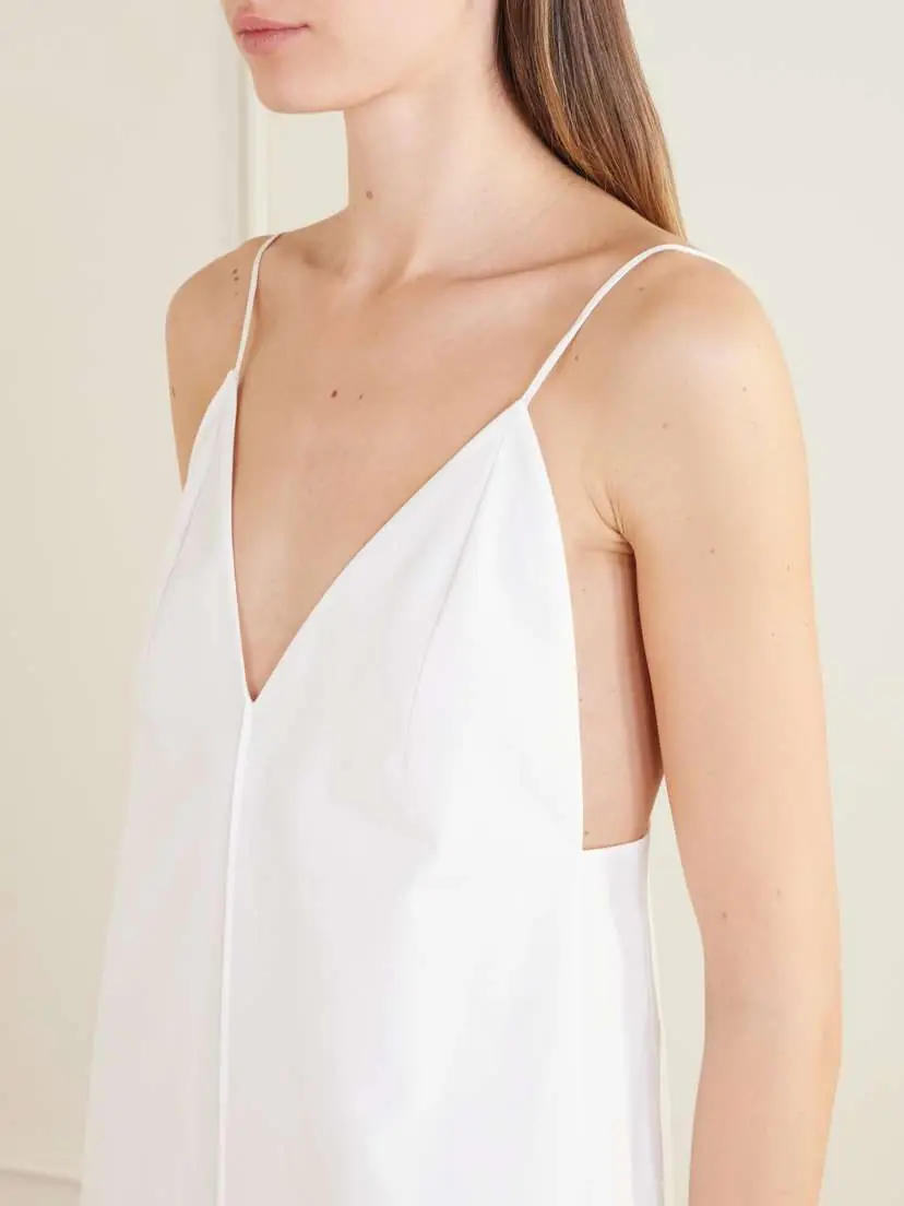 Khaite Tulula Silk-poplin Maxi Dress | Thumbnail 4